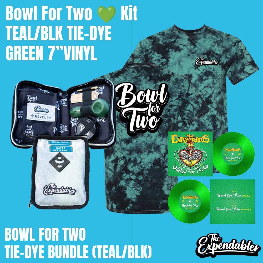 Bowl For Two Tie-Dye Bundle (Black/ Teal)