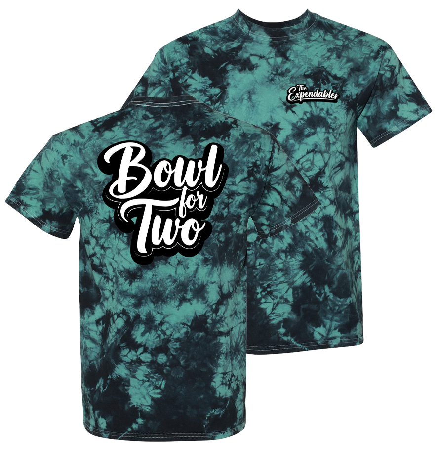 Bowl For Two Tie-Dye T-Shirt (Black/ Teal)