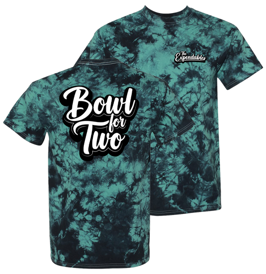 Bowl For Two Tie-Dye T-Shirt (Black/ Teal)