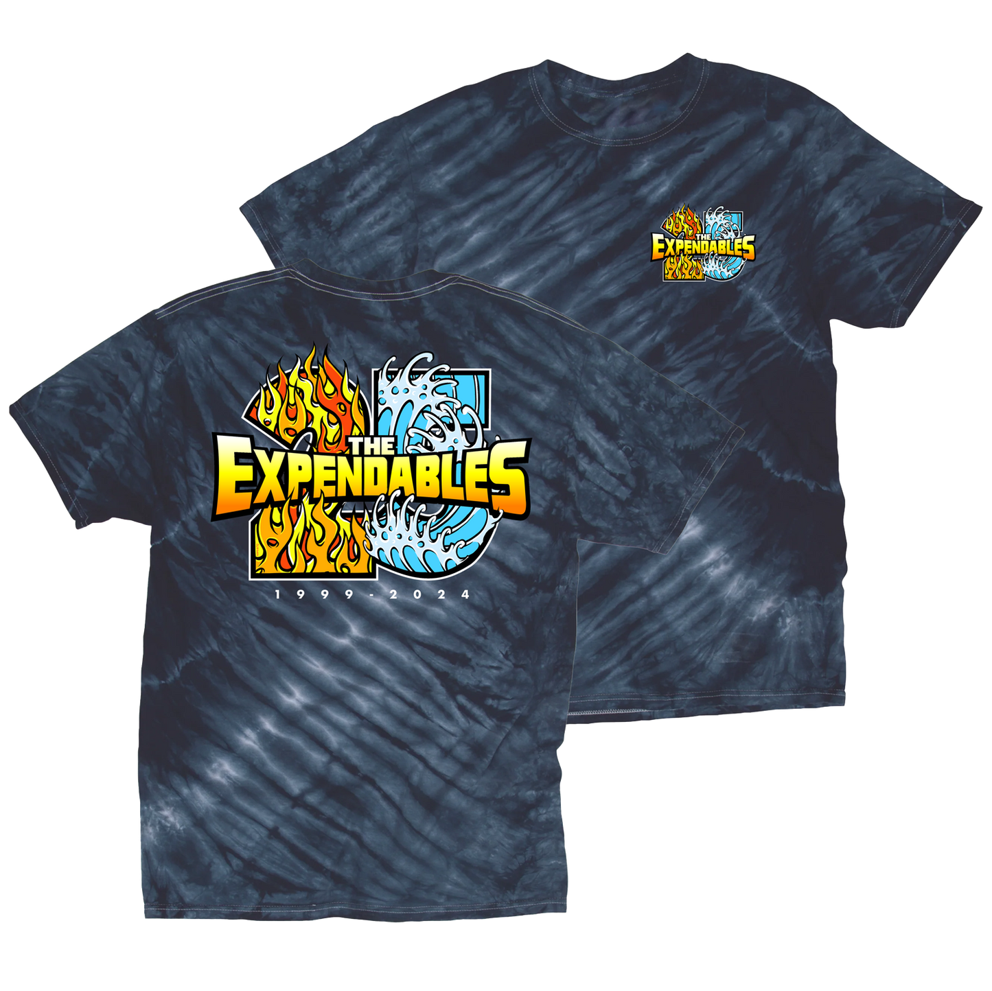 25yr Anniversary Tee (Black Tie Dye)