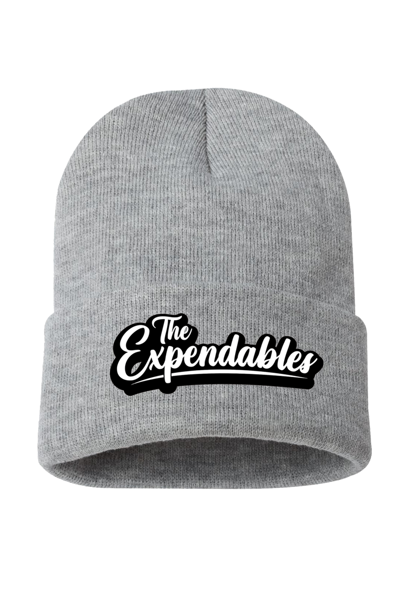 Cursive Logo Grey Beanie