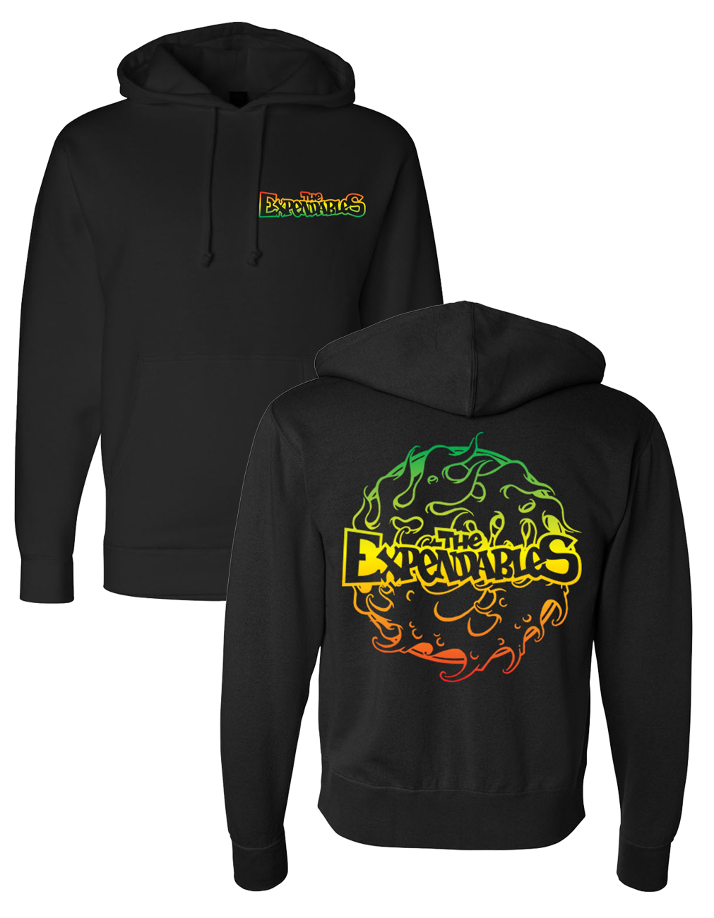 Rasta Spiral Pullover Hoodie