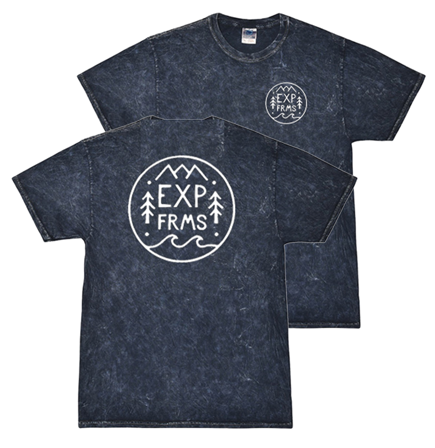 EXP FARMS Tee (Acid Wash Navy)