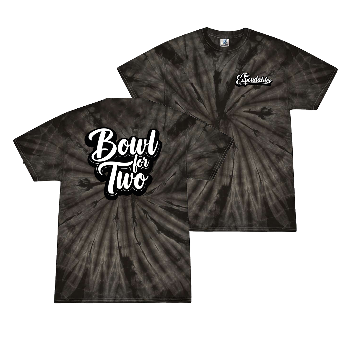 Bowl For Two (Black Spyder Tie-Dye)