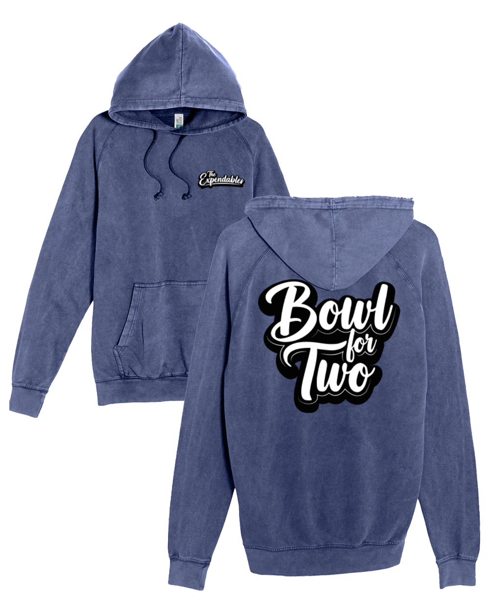 Bowl For Two Vintage Navy Hoodie