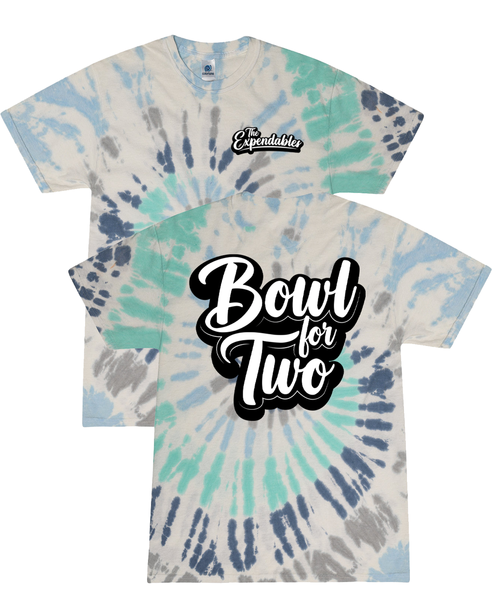Bowl For Two Tie-Dye T-Shirt (Glacier)